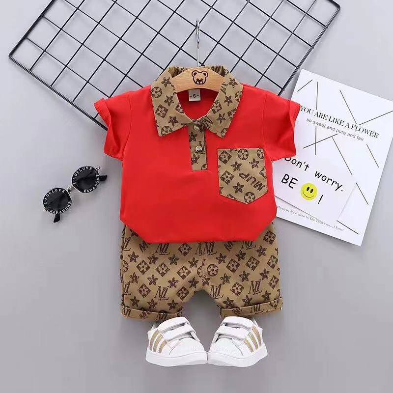 Conjunto Infantil Masculino LV Gola Polo