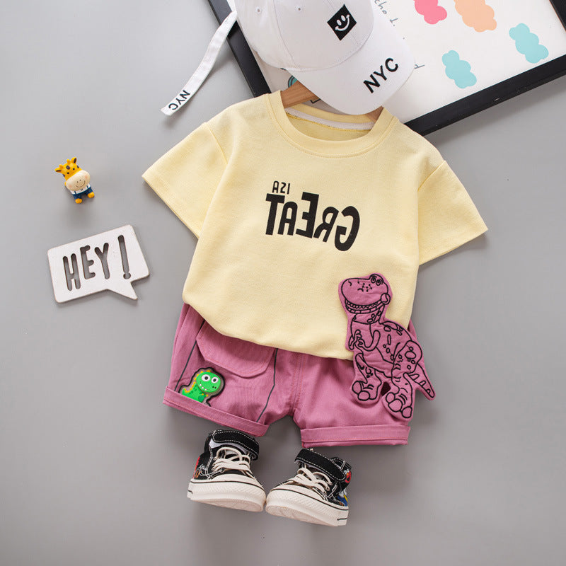 Conjunto Infantil Masculino Verão Dinossauro