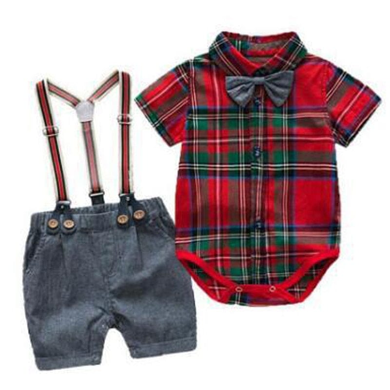 Conjunto Infantil Masculino Natalino Gravatinha